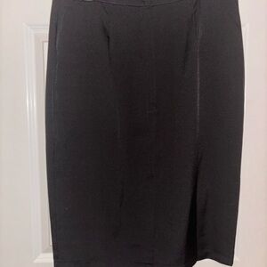 Collectif Polly Plain Pencil Skirt Black